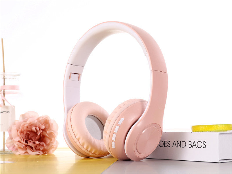 Hifi Wireless Headphones Bluetooth Stereo Headset Music Headset Fm Sd Card Sport Headphone With Mic For PC