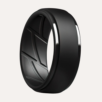 Dersa Onyx matte black silicone ring