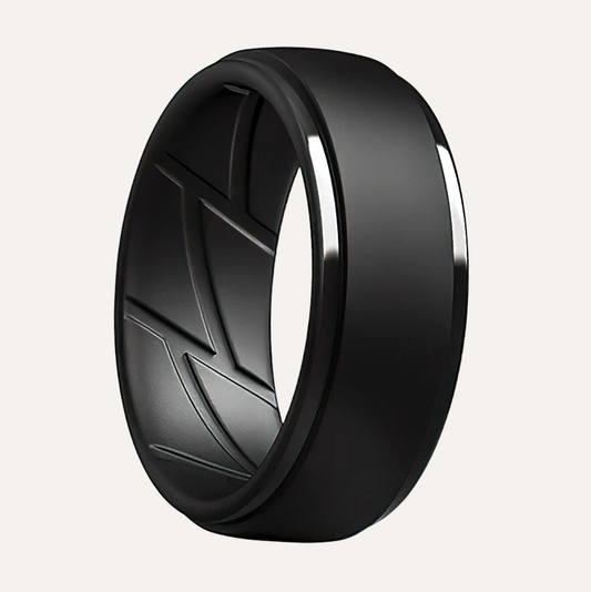 Silicone Rings – 1 Pack, Waterproof, Breathable & Flexible – Unisex, Color Black, Dersa