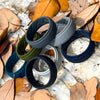 7 Pack Silicone Rings: Charcoal Black, Iron Grey, Concrete Grey, Navy Blue, Midnight Blue, Olive Green, Light Grey