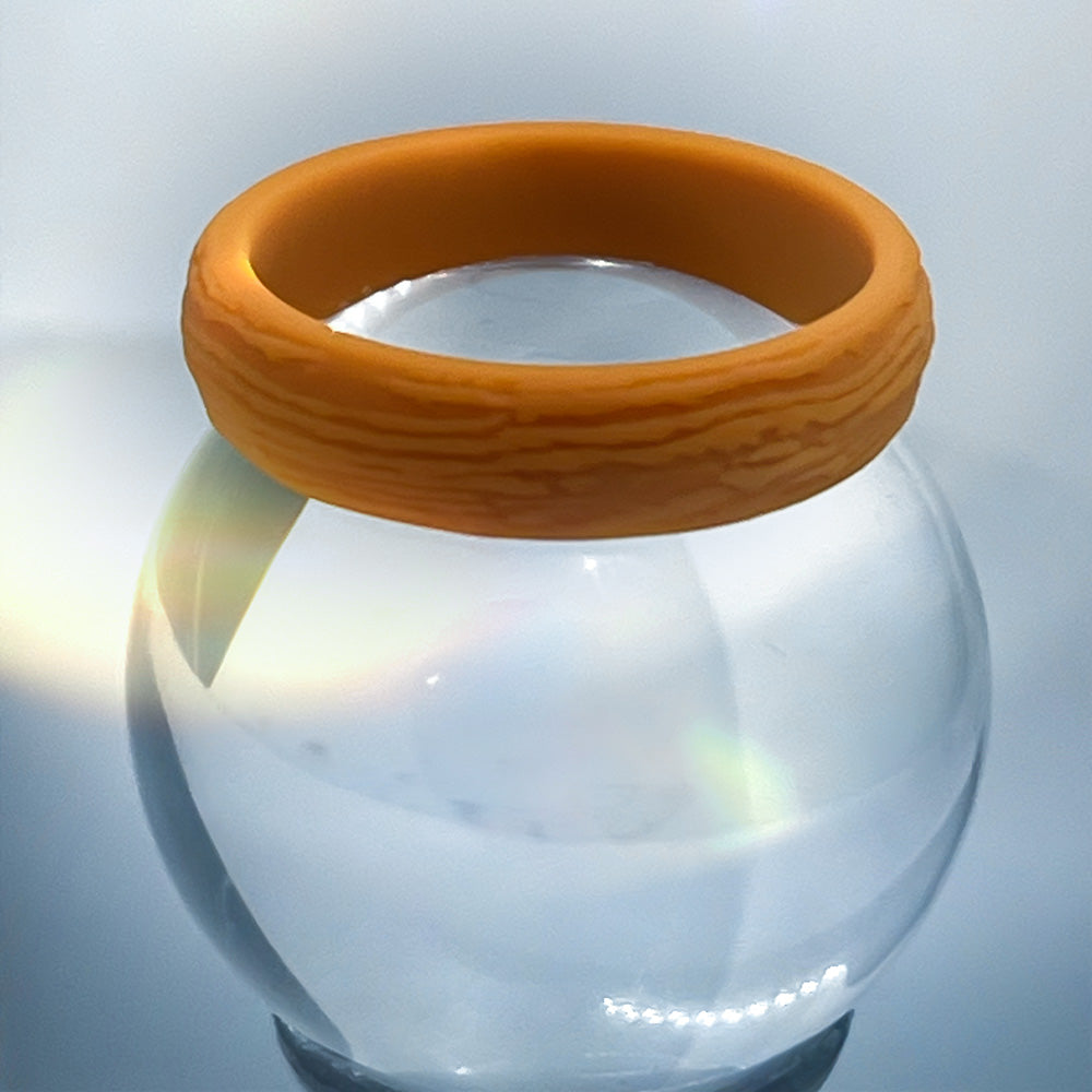 Silicone Rings – Single ORANGE, Tree Pattern – Women, Dersa