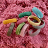 Silicone Rings – 10 Pack, Tree Pattern – Women, Multicolor, Dersa