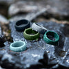 Silicone Rings – 5 Pack OCEAN, Tree Pattern – Women, Multicolor, Dersa