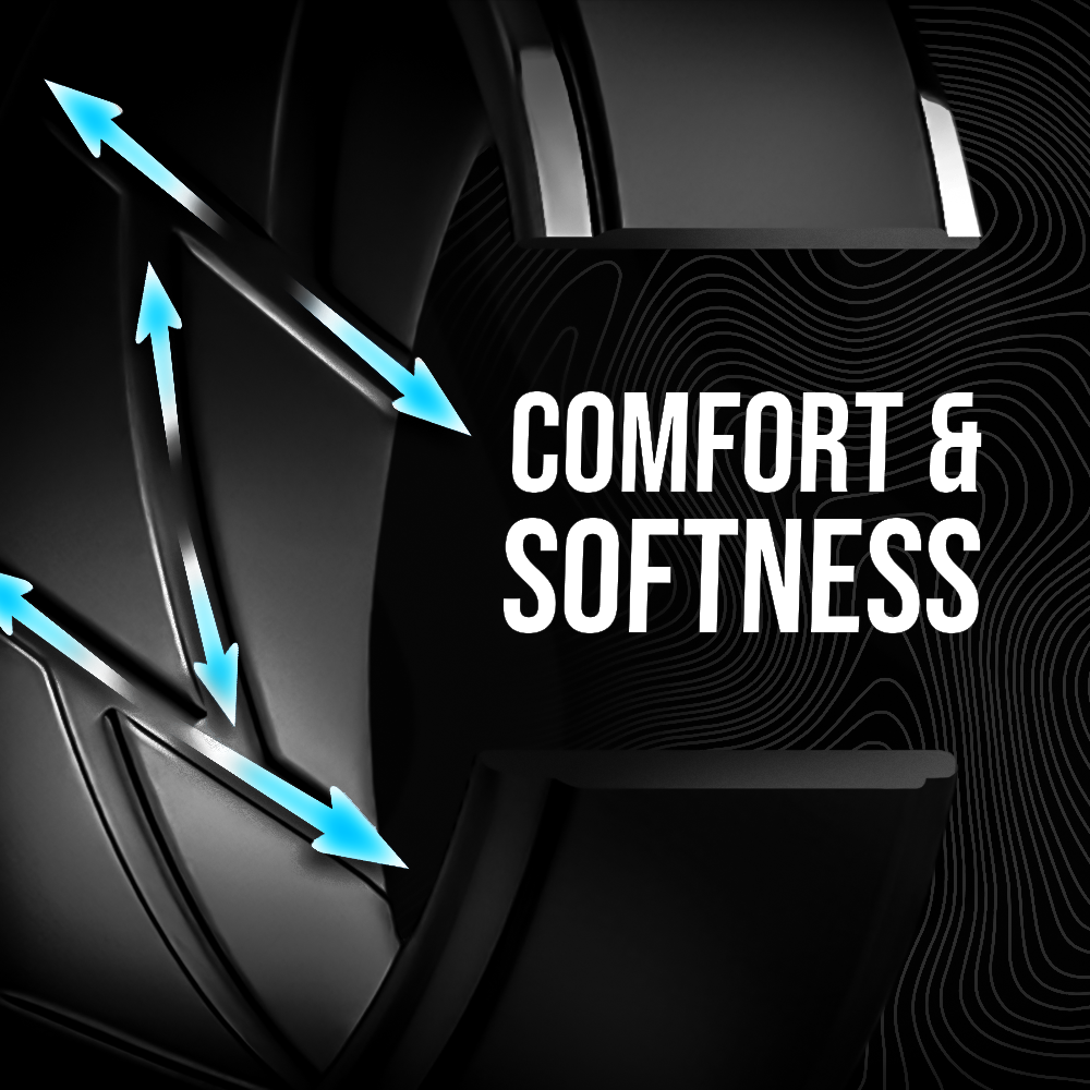 Comfortable and soft silicone rings – flexible design ideal for long-term wear