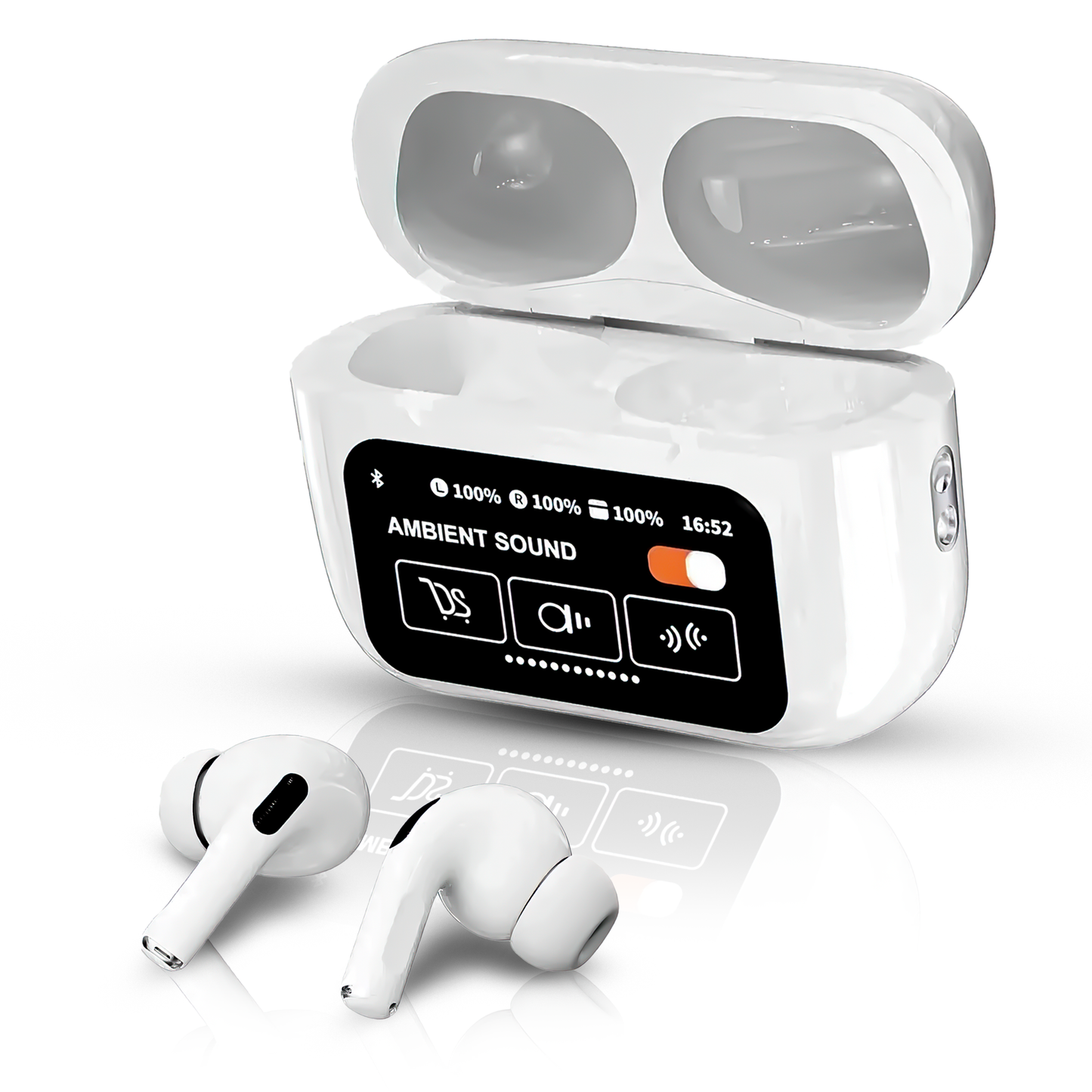 Wireless Earbuds Touch Screen – Bluetooth Noise Cancelling In-Ear Headphones with Mic & Waterproof Sport Design