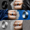 Silicone Ring for Men & Women, Inner Arc Ergonomic Breathable Design Mens Rubber Elastic Wedding Band with Half Sizes, 7 Rings / 4 Rings / 1 Ring Engagement Bands, Promise Rings, Anniversary Gift.