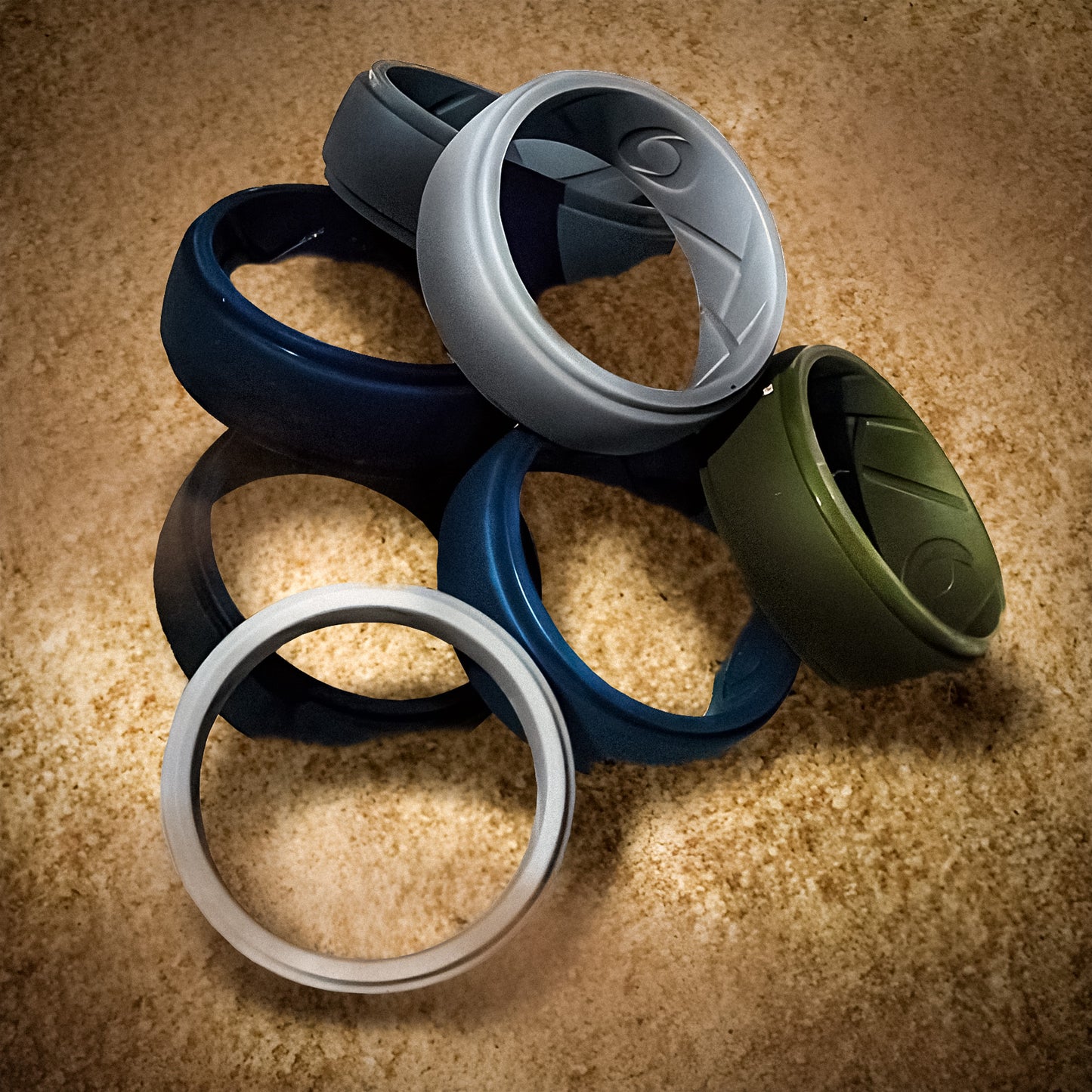 Silicone Rings – 7 Pack, Breathable & Flexible – Unisex, Multicolor, Dersa