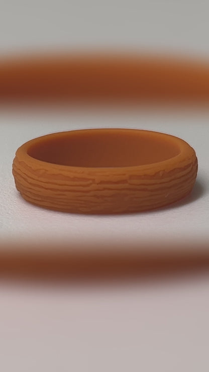 Amber  Orange Silicone Ring