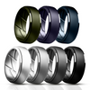 Set of 7 colorful silicone rings – durable, hypoallergenic and perfect for everyday use